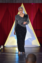 Load image into Gallery viewer, 2024 Fashion Show Collection-Black and silver Bling Formal