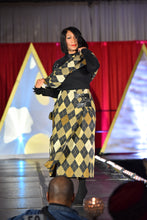 Load image into Gallery viewer, 2024 Fashion Show Collection-2 piece outfit with wrapped skirt and Sham Shawl!