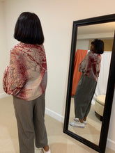 Load image into Gallery viewer, Reversible Sham Shawl. Sham Shawls are shawls with sleeves styled like a Bolero jacket.