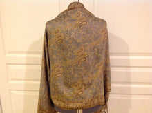 Load image into Gallery viewer, Reversible Sham Shawl. Sham Shawls are shawls with sleeves styled like a Bolero jacket.