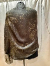 Load image into Gallery viewer, Reversible Sham Shawl. Sham Shawls are shawls with sleeves styled like a Bolero jacket.