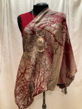 Load image into Gallery viewer, Reversible Sham Shawl. Sham Shawls are shawls with sleeves styled like a Bolero jacket.