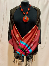 Load image into Gallery viewer, Reversible Sham Shawl. Sham Shawls are shawls with sleeves styled like a Bolero jacket.