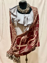 Load image into Gallery viewer, Reversible Sham Shawl. Sham Shawls are shawls with sleeves styled like a Bolero jacket.