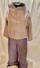 Load image into Gallery viewer, 2 piece lavender top and pants outfit.